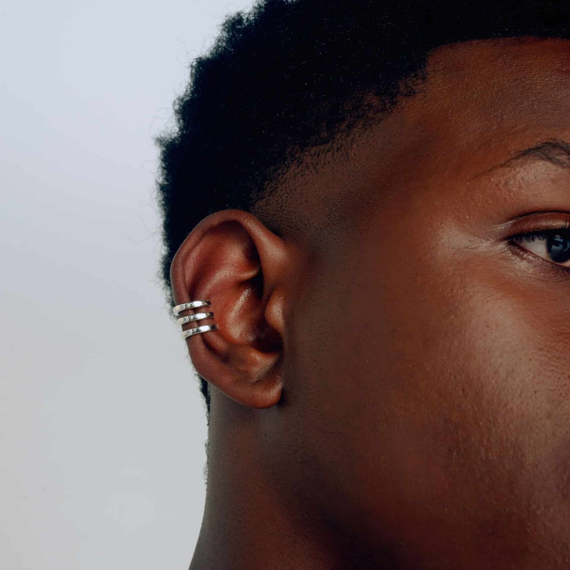 TRIPLE | EARCUFF EN PLATA LEY 925 - miniatura 3