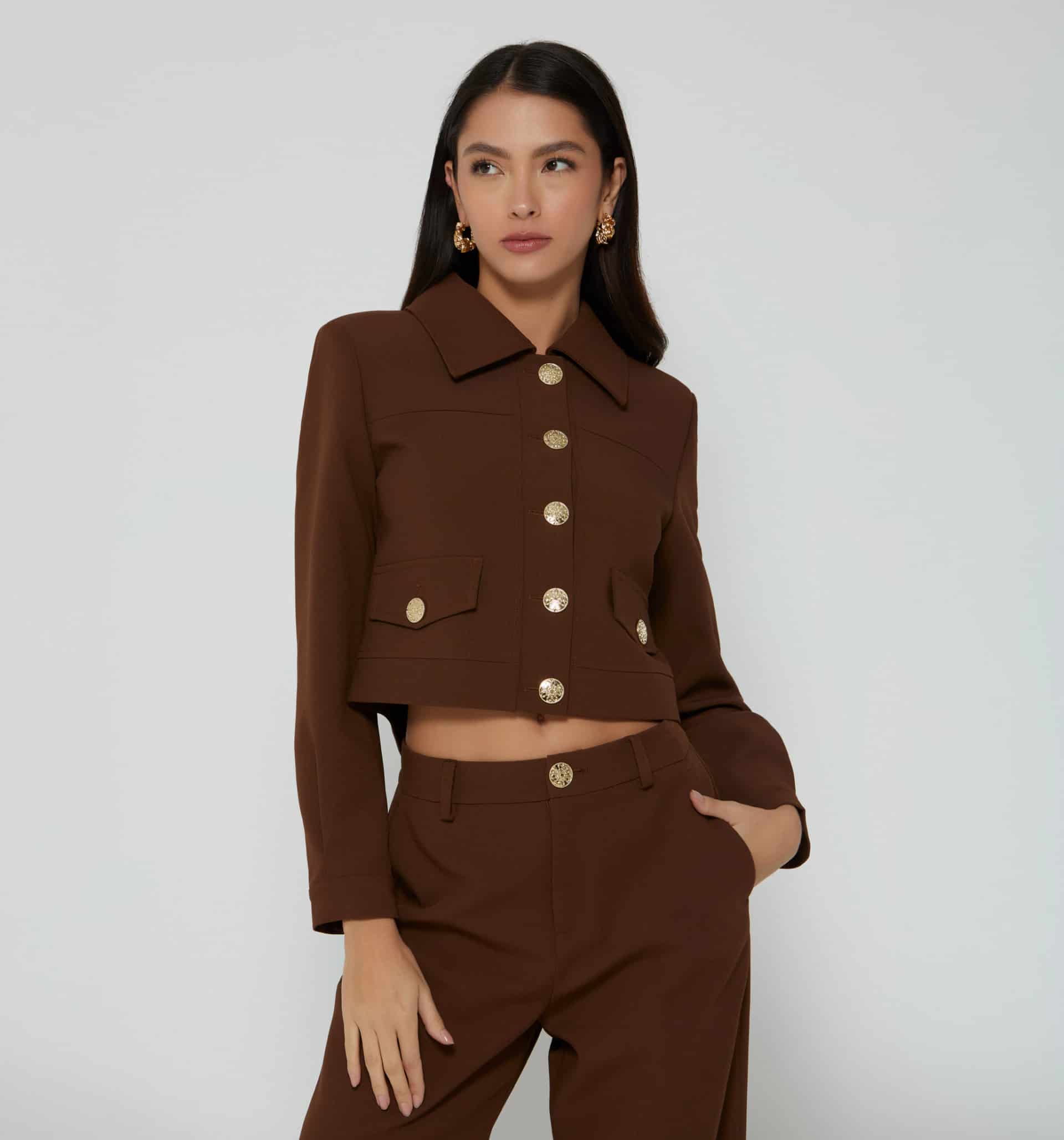Chaqueta con botones frontales - miniatura 3