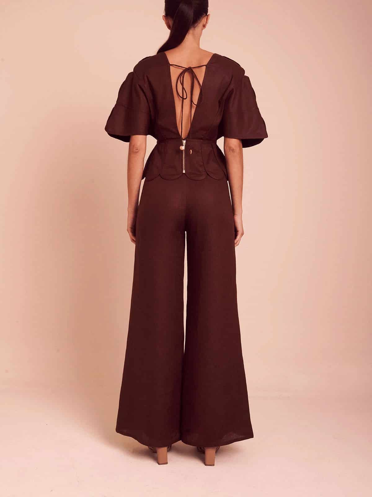 NAMIKA TOP UMBER BROWN - miniatura 3