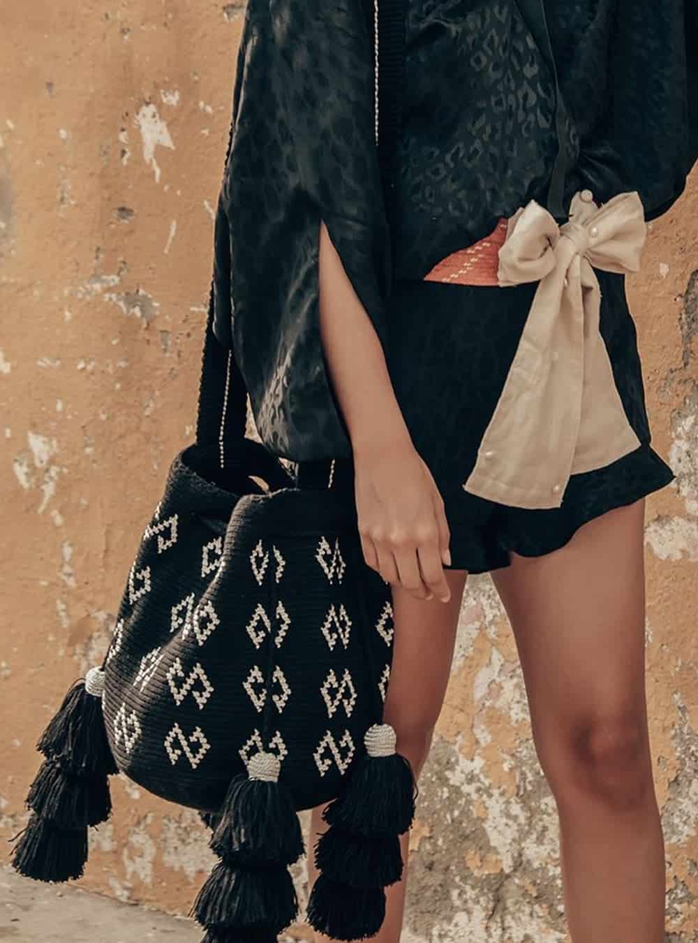 Mochila  Wayuu Silver Black - miniatura 2