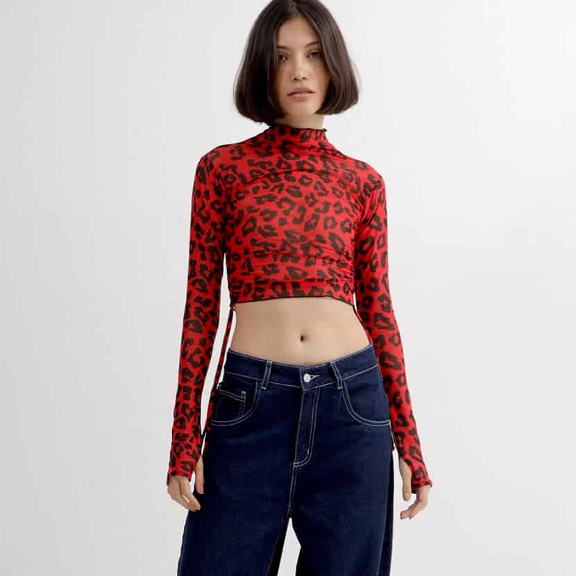 JANE LEOPARD MESH - miniatura 1