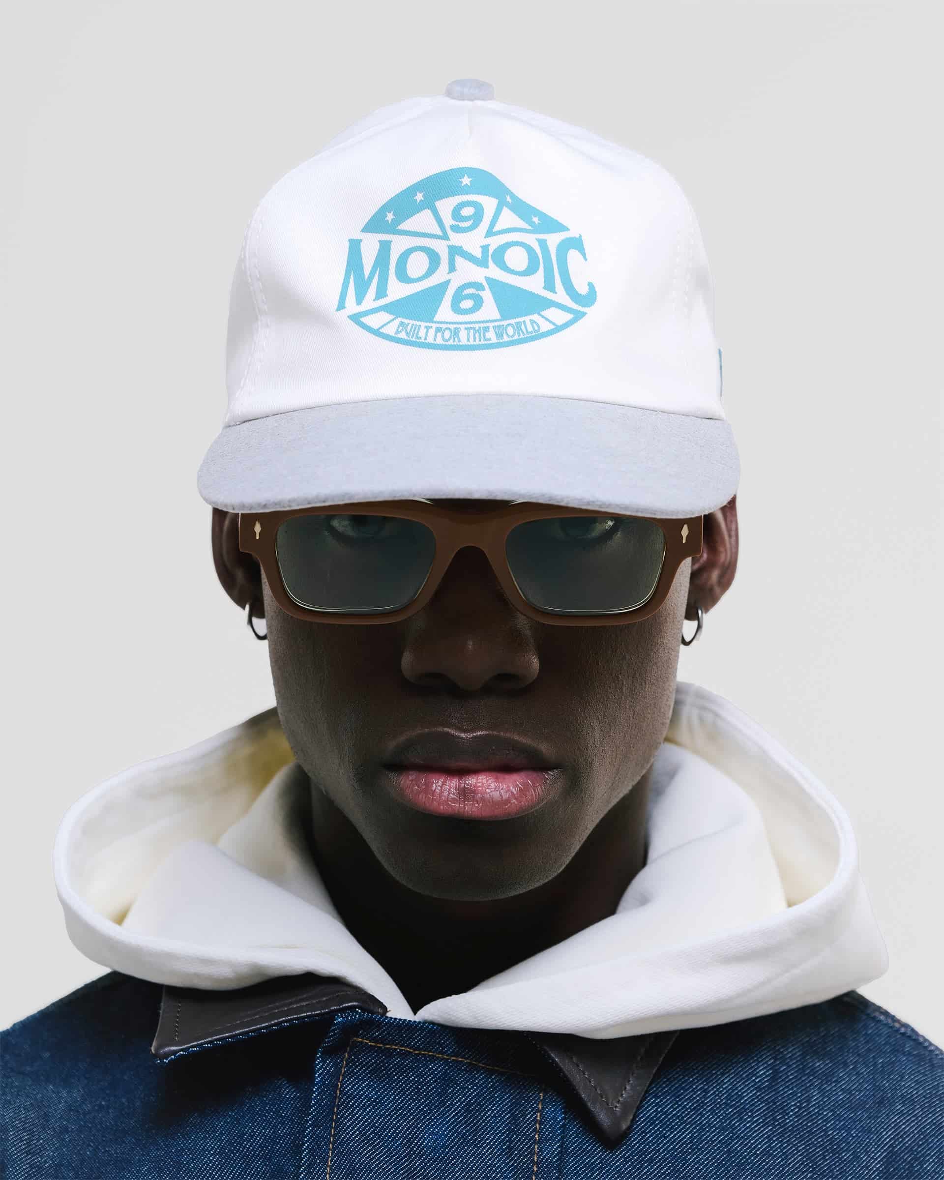 Gorra Compass - Blanco Hueso y Azul Claro - miniatura 2