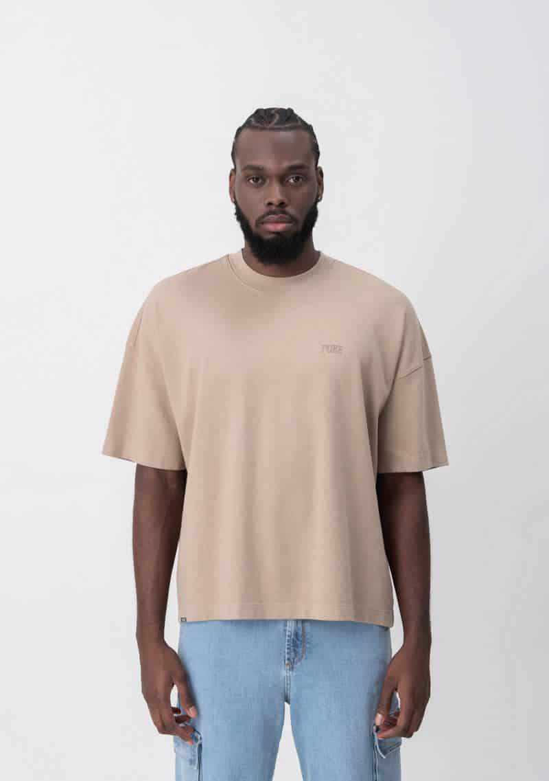 Fundamentals brown box fit t-shirt - miniatura 2