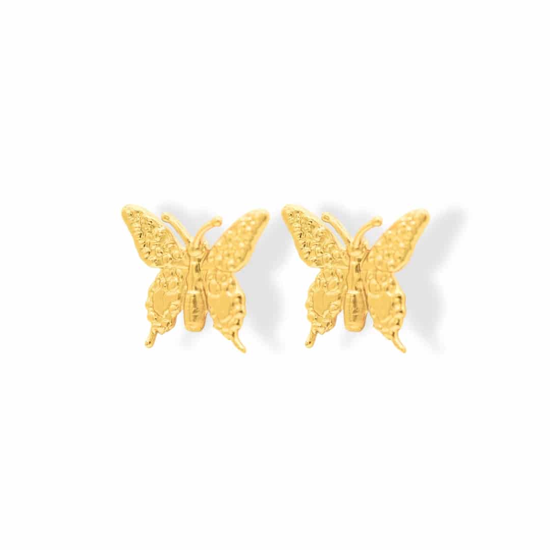 Aretes de mariposa mediana - miniatura 1