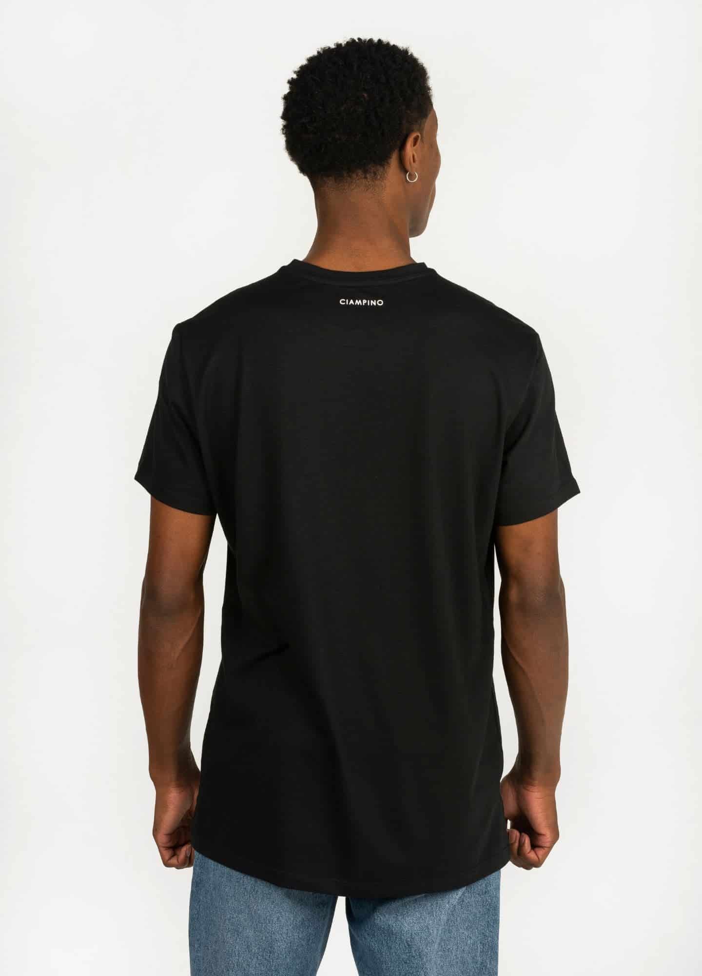 Basic Perezoso Camiseta Regular – Negra - miniatura 2