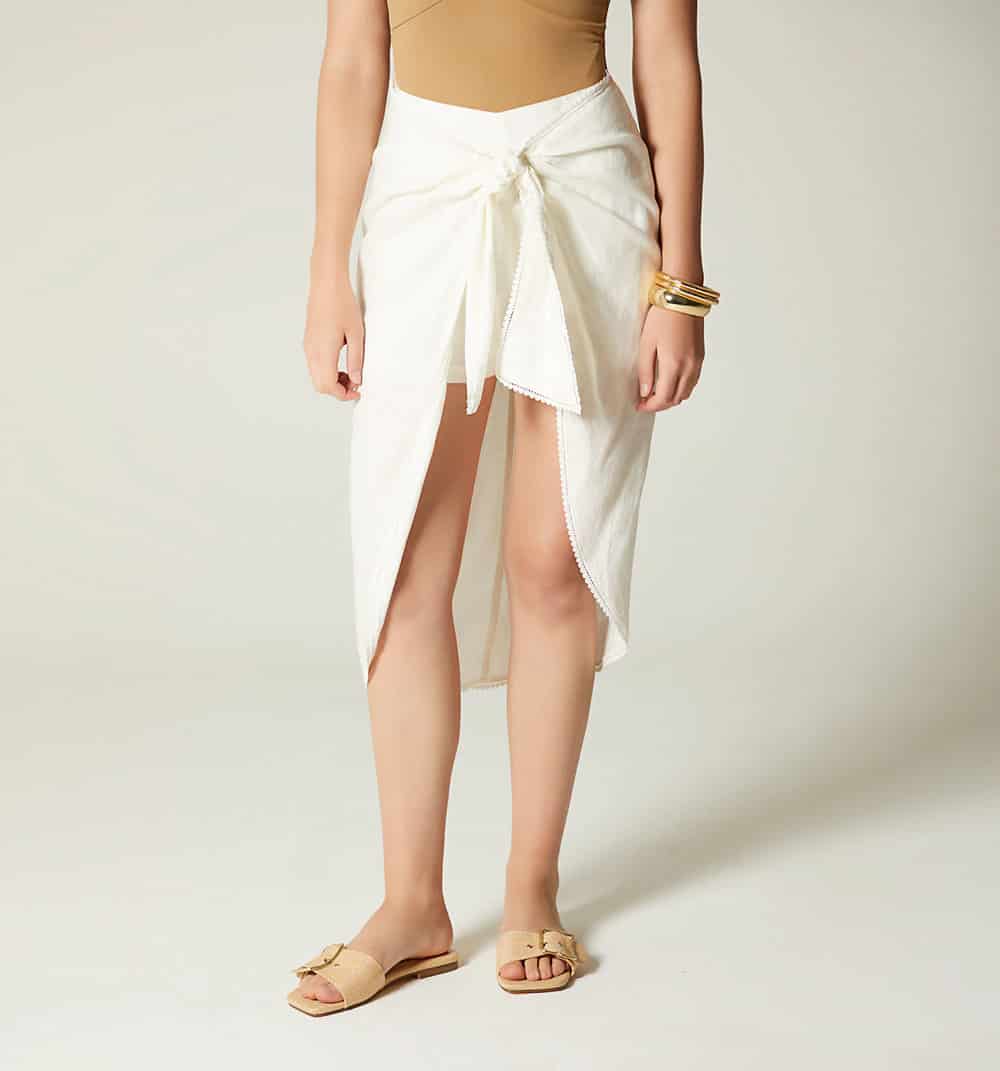 Falda con de amarre con short interno - miniatura 2