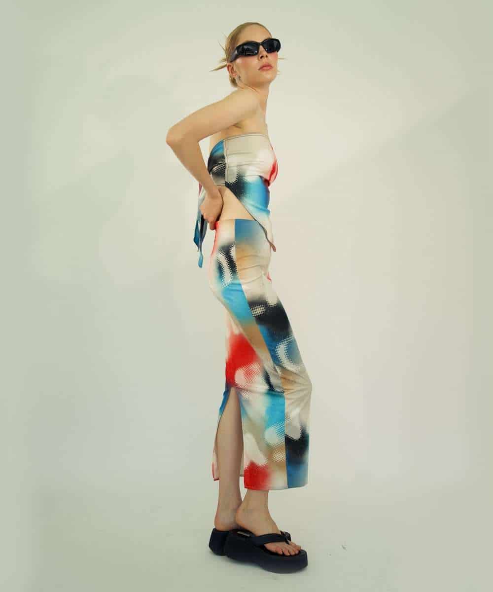 Long Skirt in Grafitti - miniatura 1
