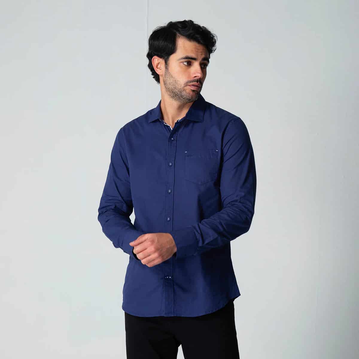 Camisa Formal Unicolor Turpiales - miniatura 1