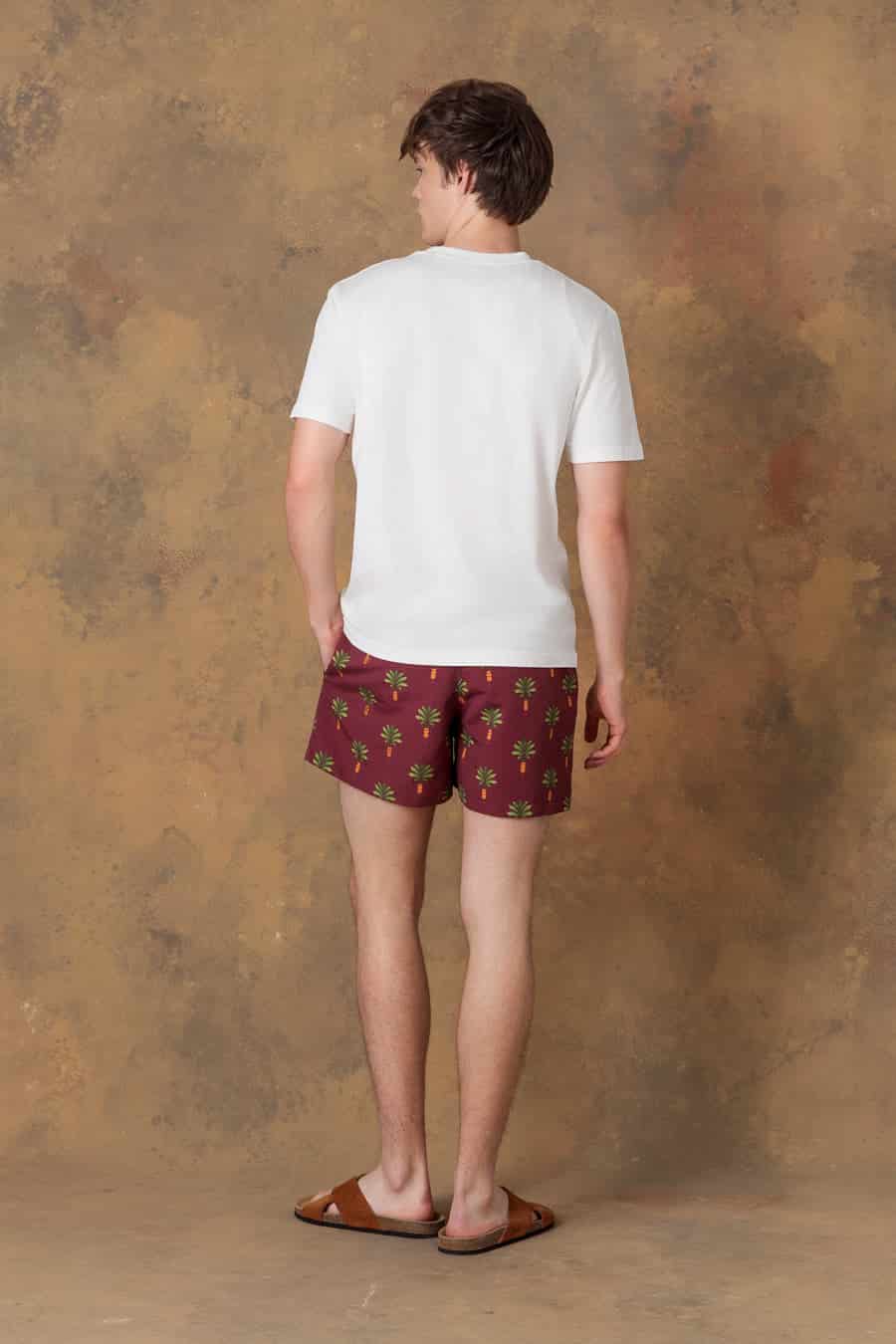 Men's cotton t-shirt thalos white - miniatura 3