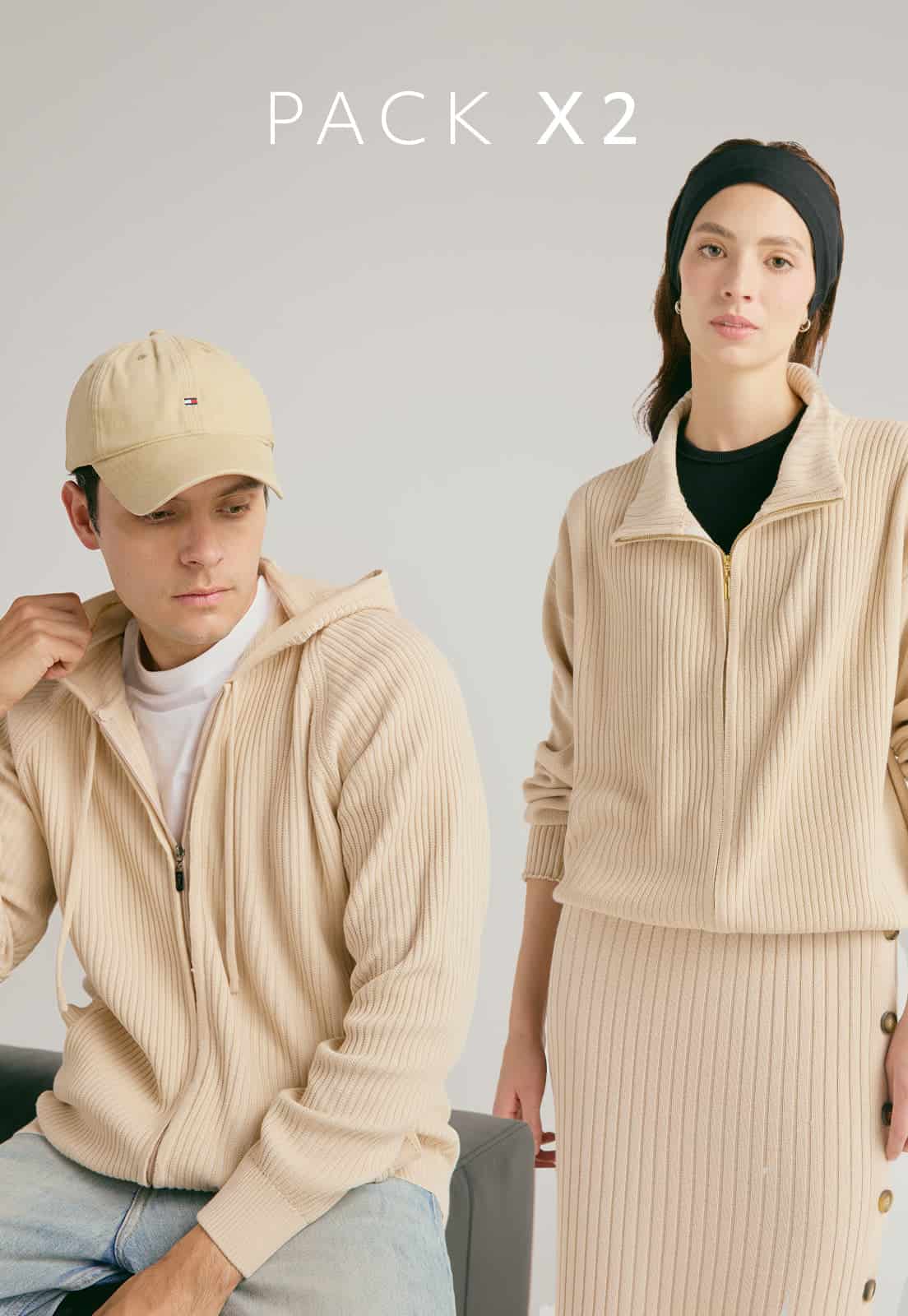 Pack x2 - Saco Ashley / Hoodie Jacob - miniatura 1