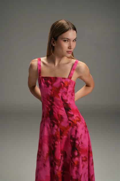 MARDI LOLA LINEN LONG DRESS - miniatura 2