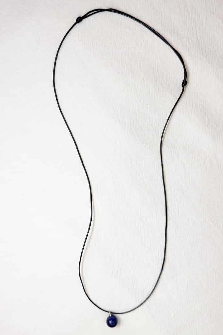 Collar cuerda lapislázuli - miniatura 4