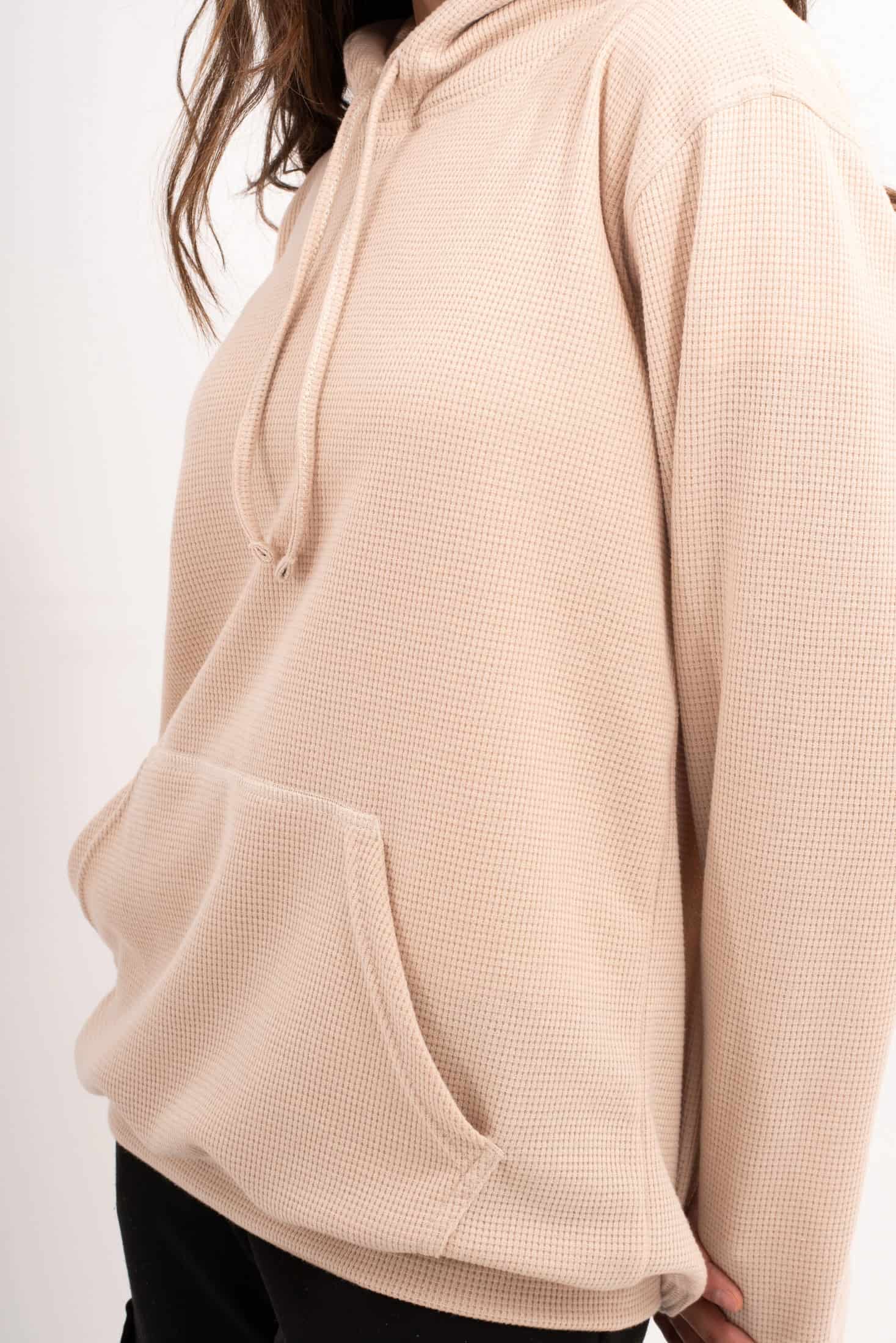 HOODIE BEIGE UNISEX- BÁSICO - miniatura 7