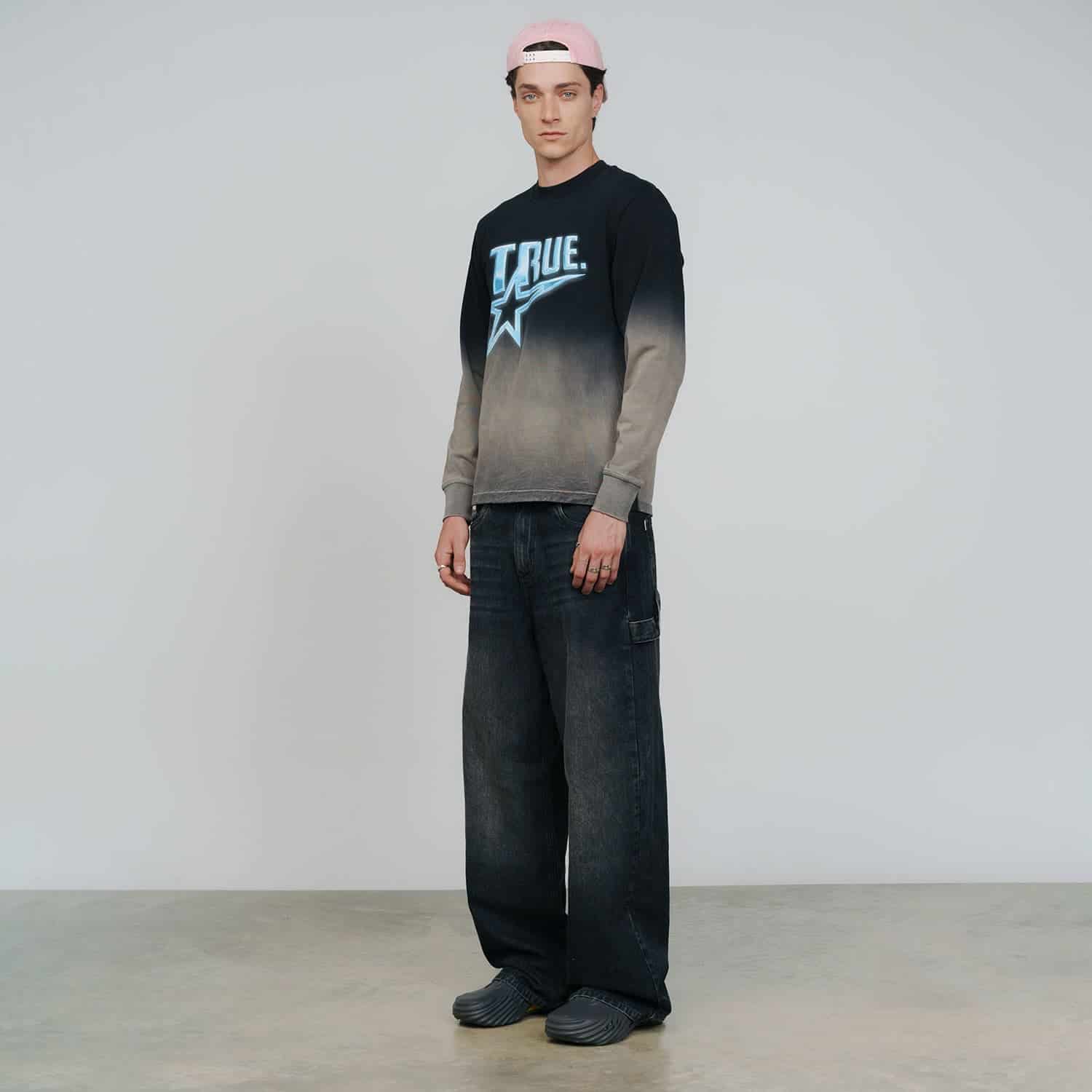 Chrome Long Sleeve Tee - Black/White - miniatura 5