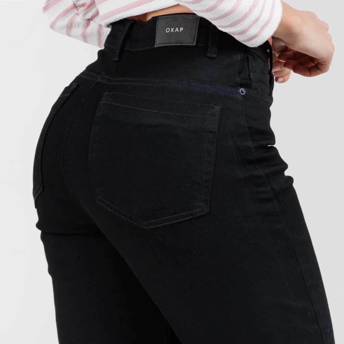 Jean Wde Leg Negro Ax-3158 Licrado - miniatura 4
