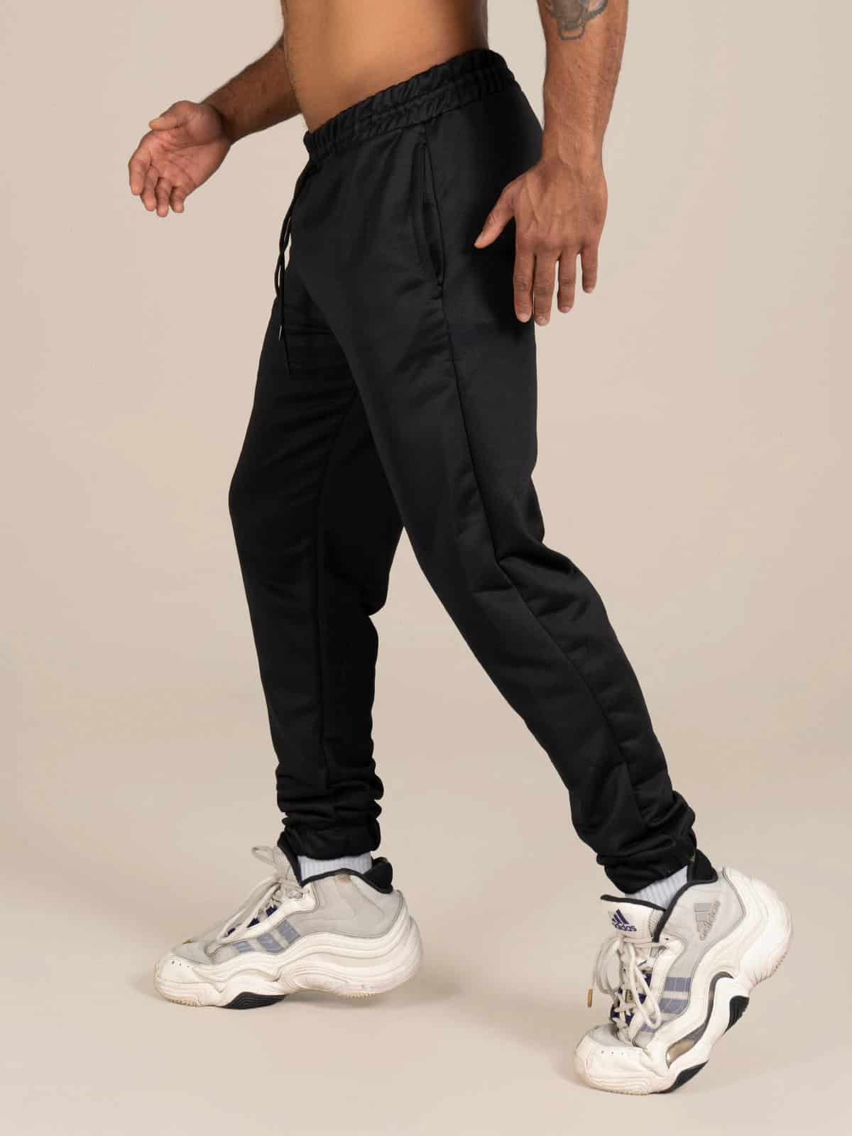 Jogger elastico unisex negro - miniatura 3