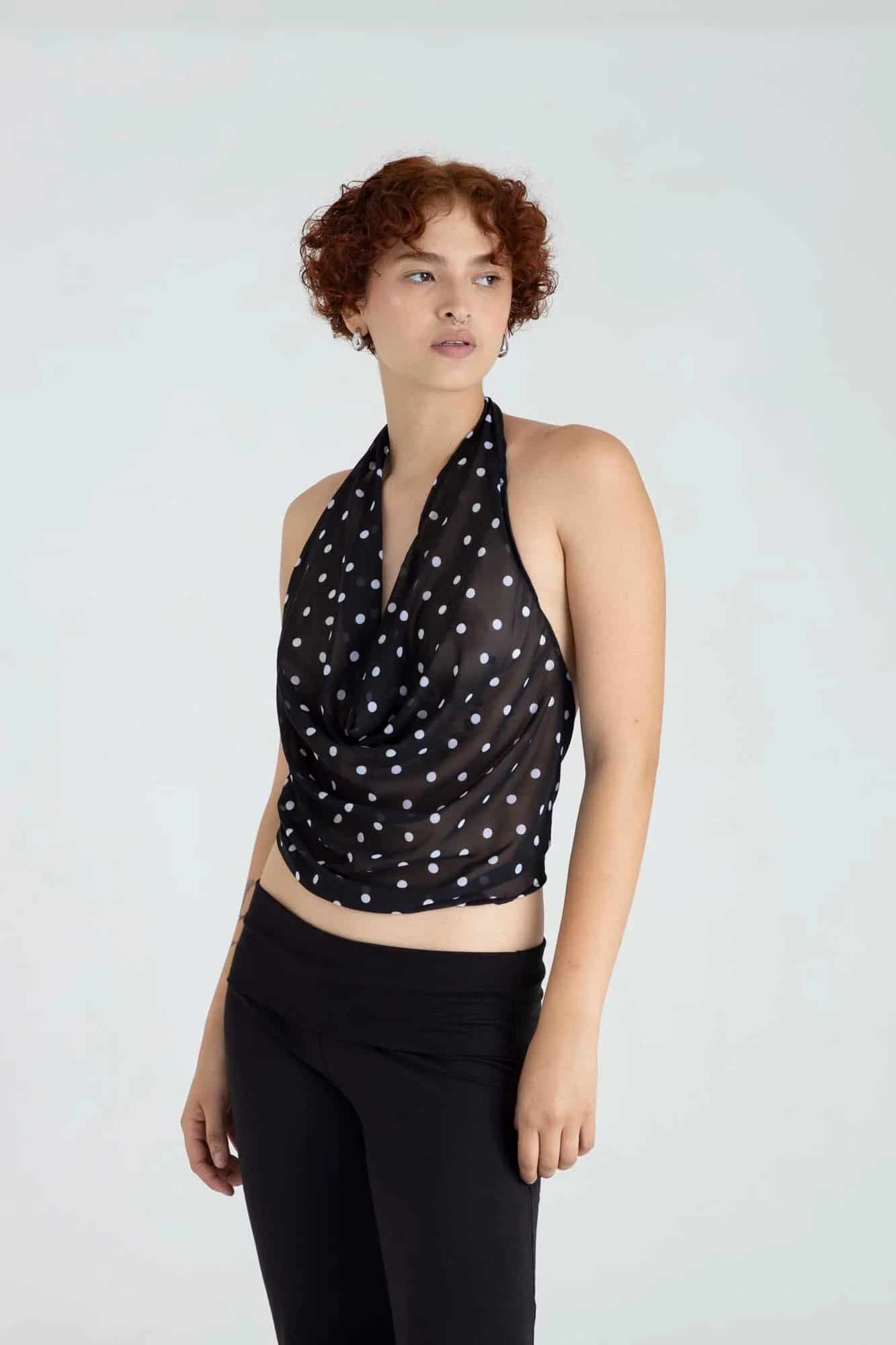 GABY DRAPED TOP - miniatura 19