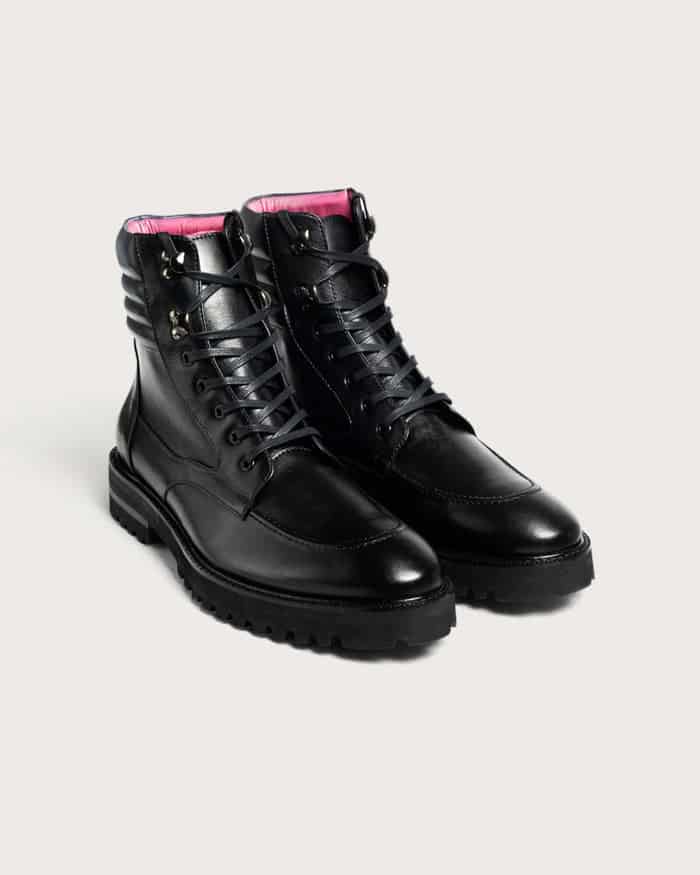 Bota Rocco Negro-Gris Suela Ultraliviana - miniatura 2