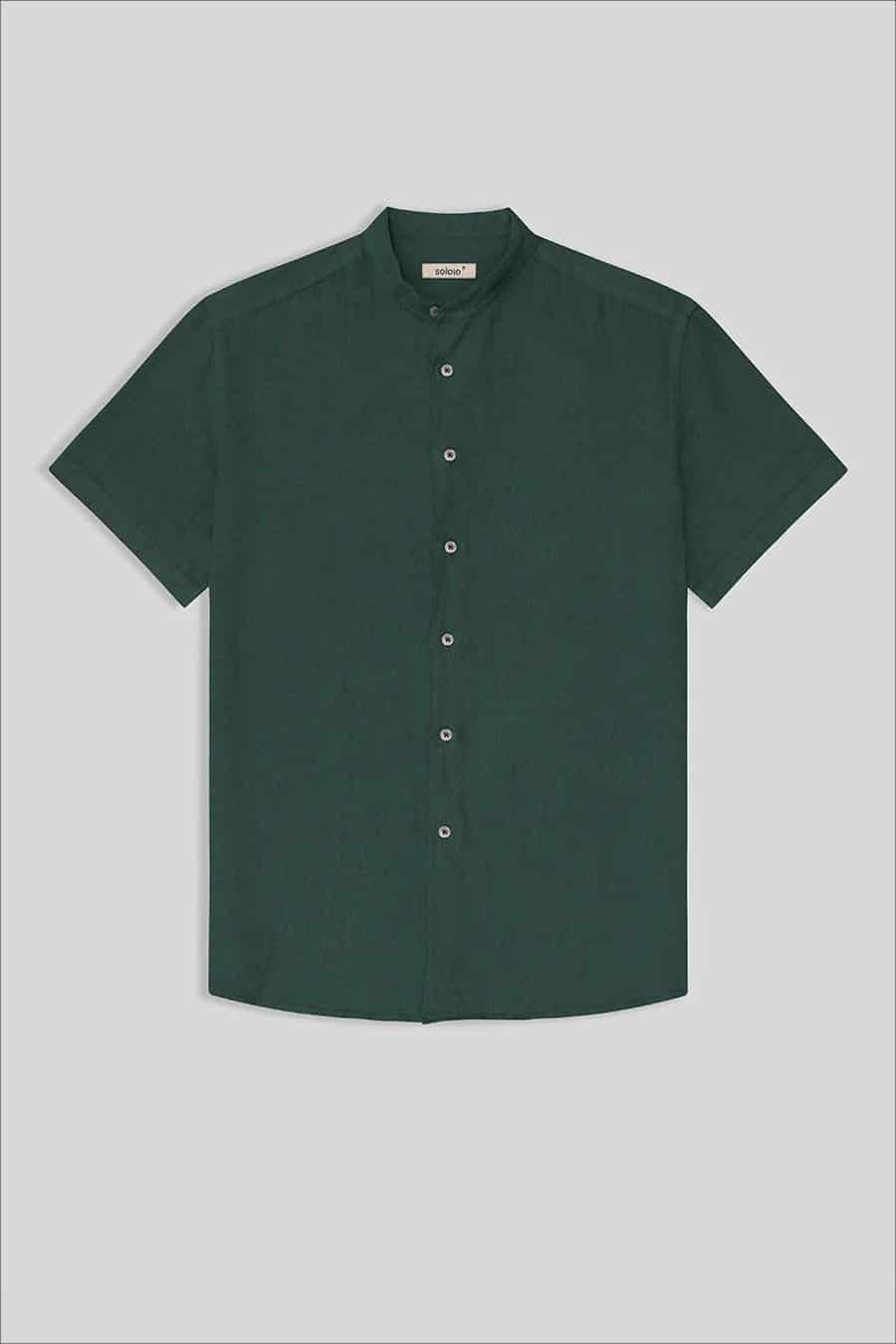 men’s linen shirt mao rosin basic - miniatura 1