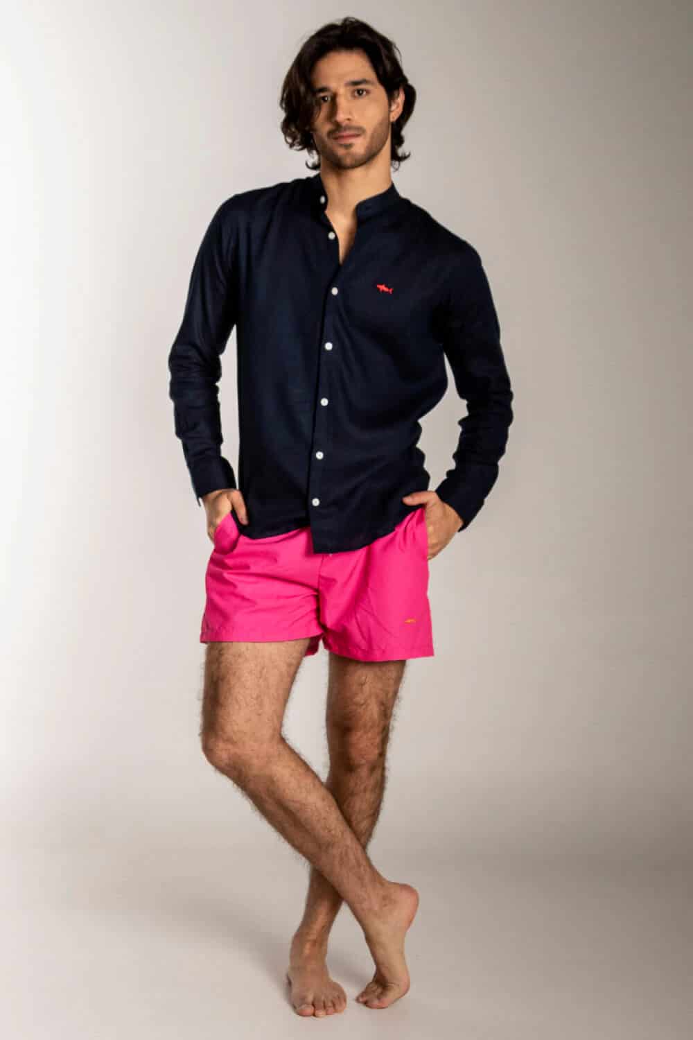 CAMISA NERU AZUL OSCURA - miniatura 3