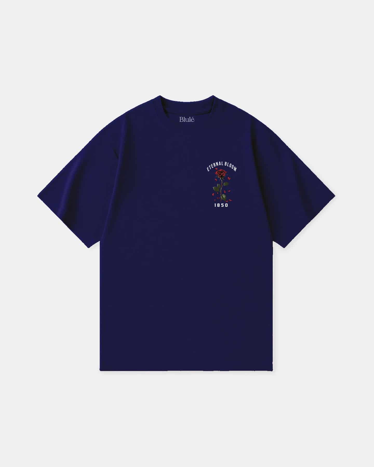 Oversized T Shirt Eternal Bloom Blue Navy - miniatura 2