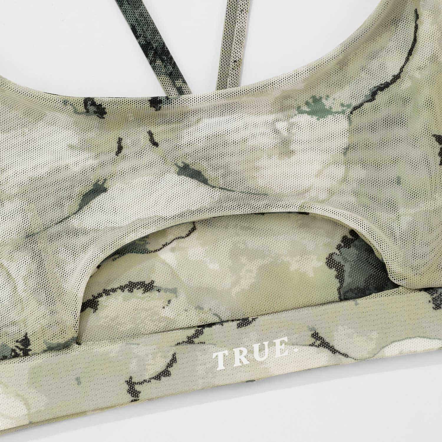 Marble Mesh Cut-Out Top - Green - miniatura 6