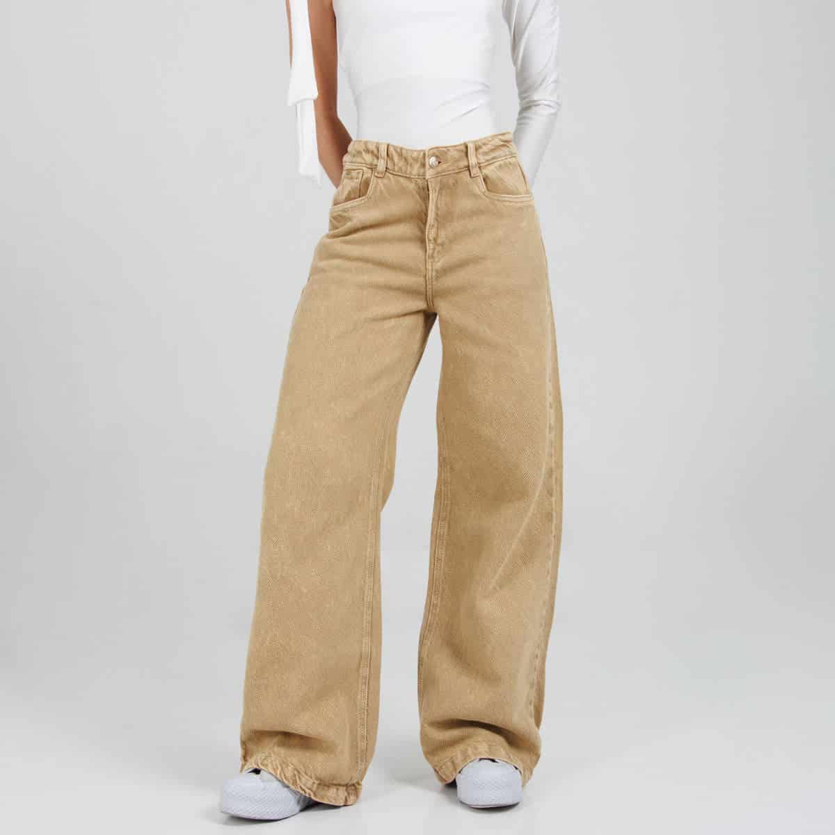 Jean Wide Leg Camel Ax-3096 Rigido - miniatura 2