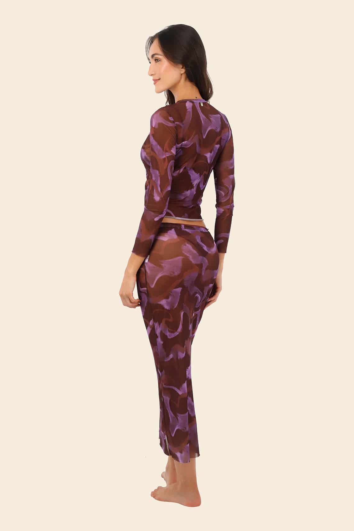 Brush Flame Sleek Mesh Top - miniatura 2