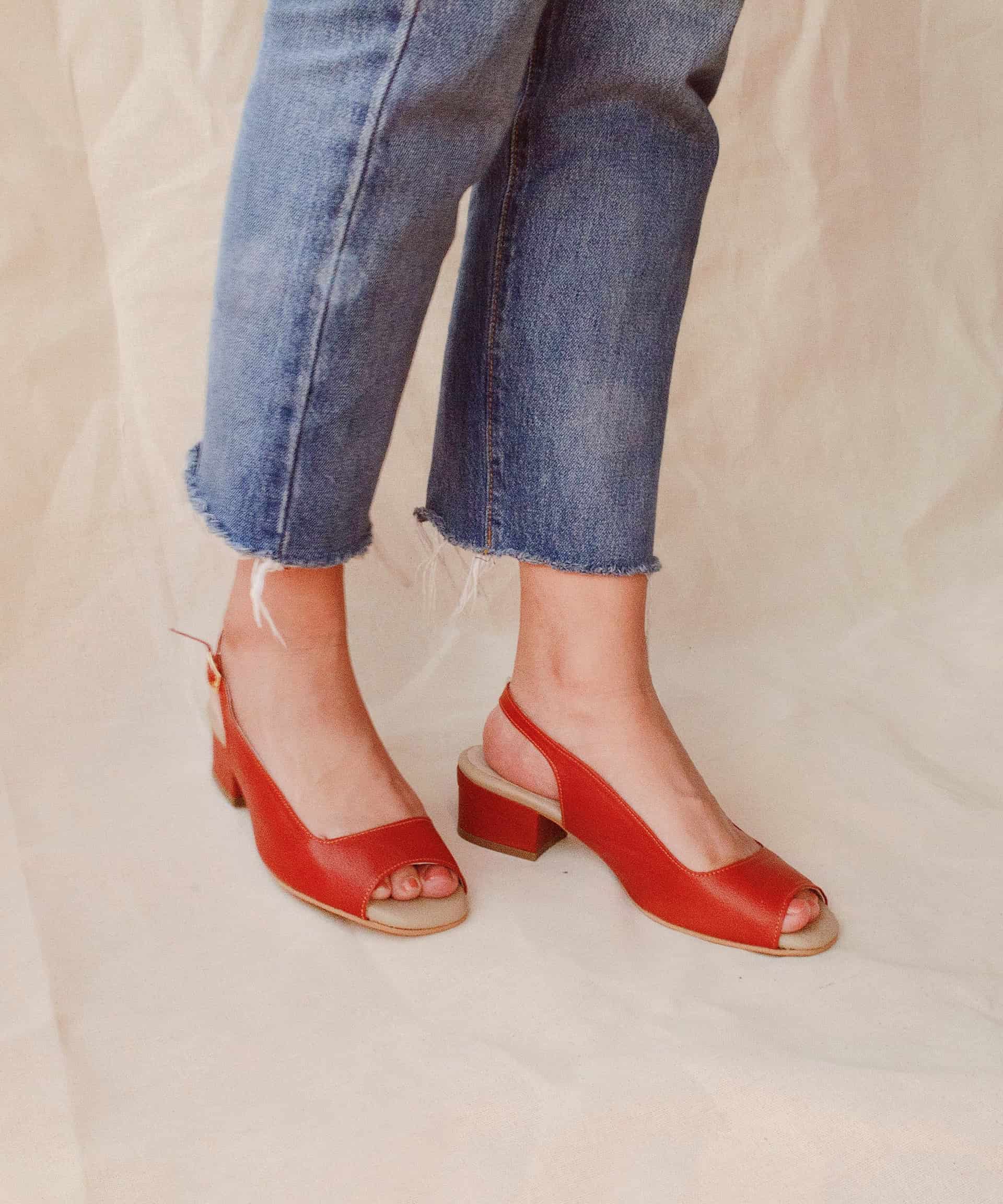 Open-toe Classic Sandal | Terracota - miniatura 3