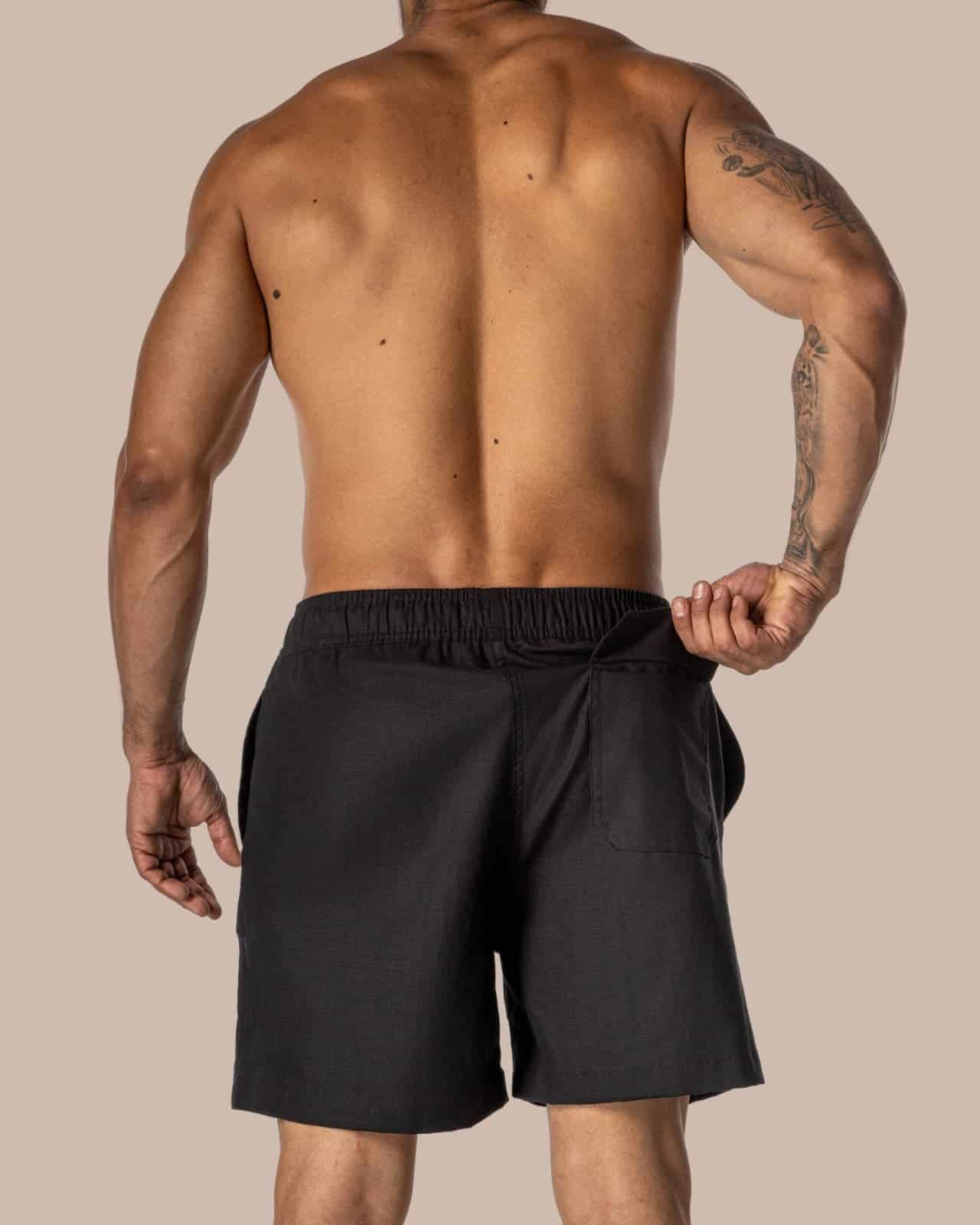 Bermuda Casual Algodón Negro X2 - miniatura 2