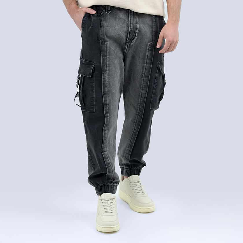 Pantalón Cargo Gris - miniatura 1