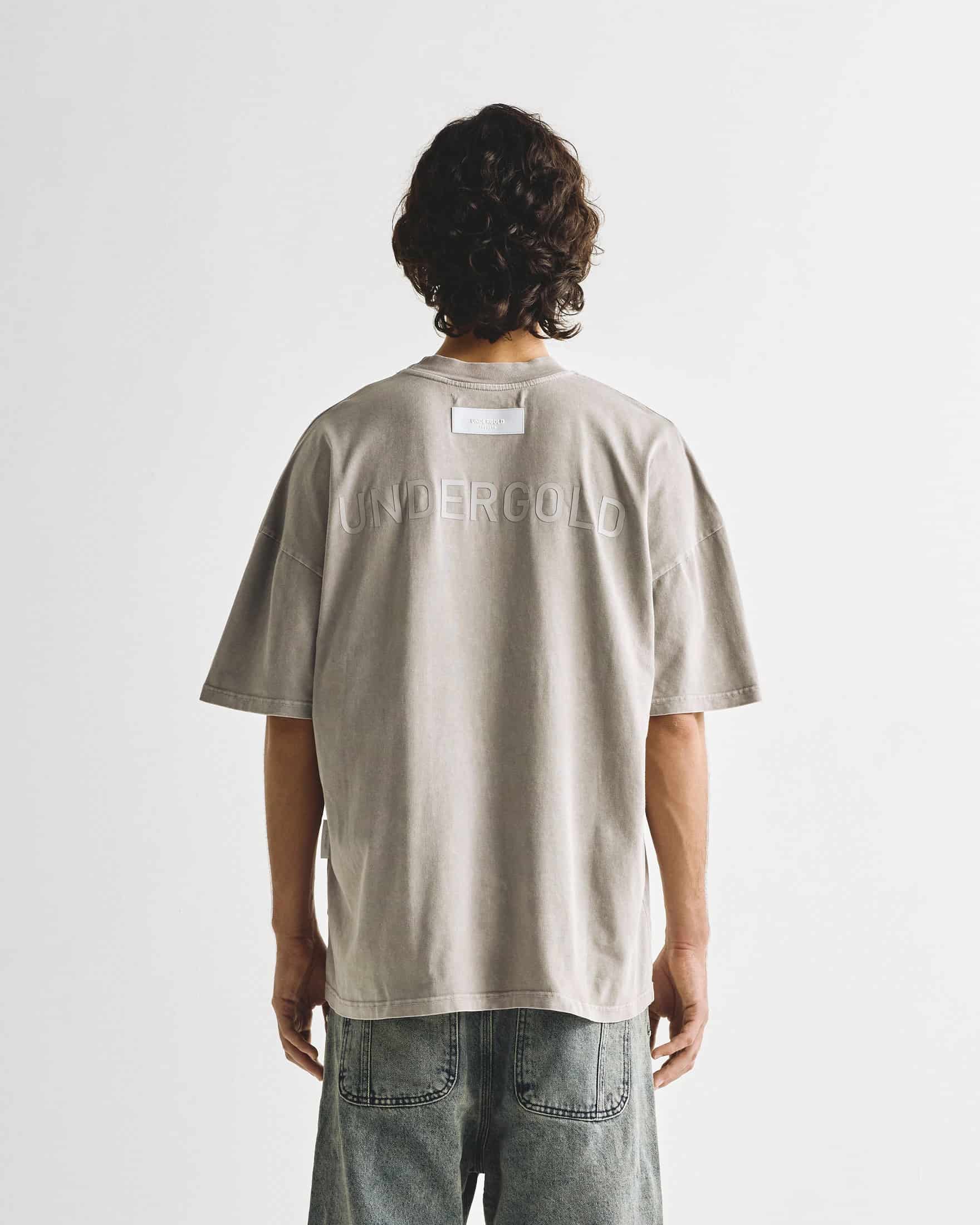 Line Logo Tshirt Washed Gray - miniatura 5