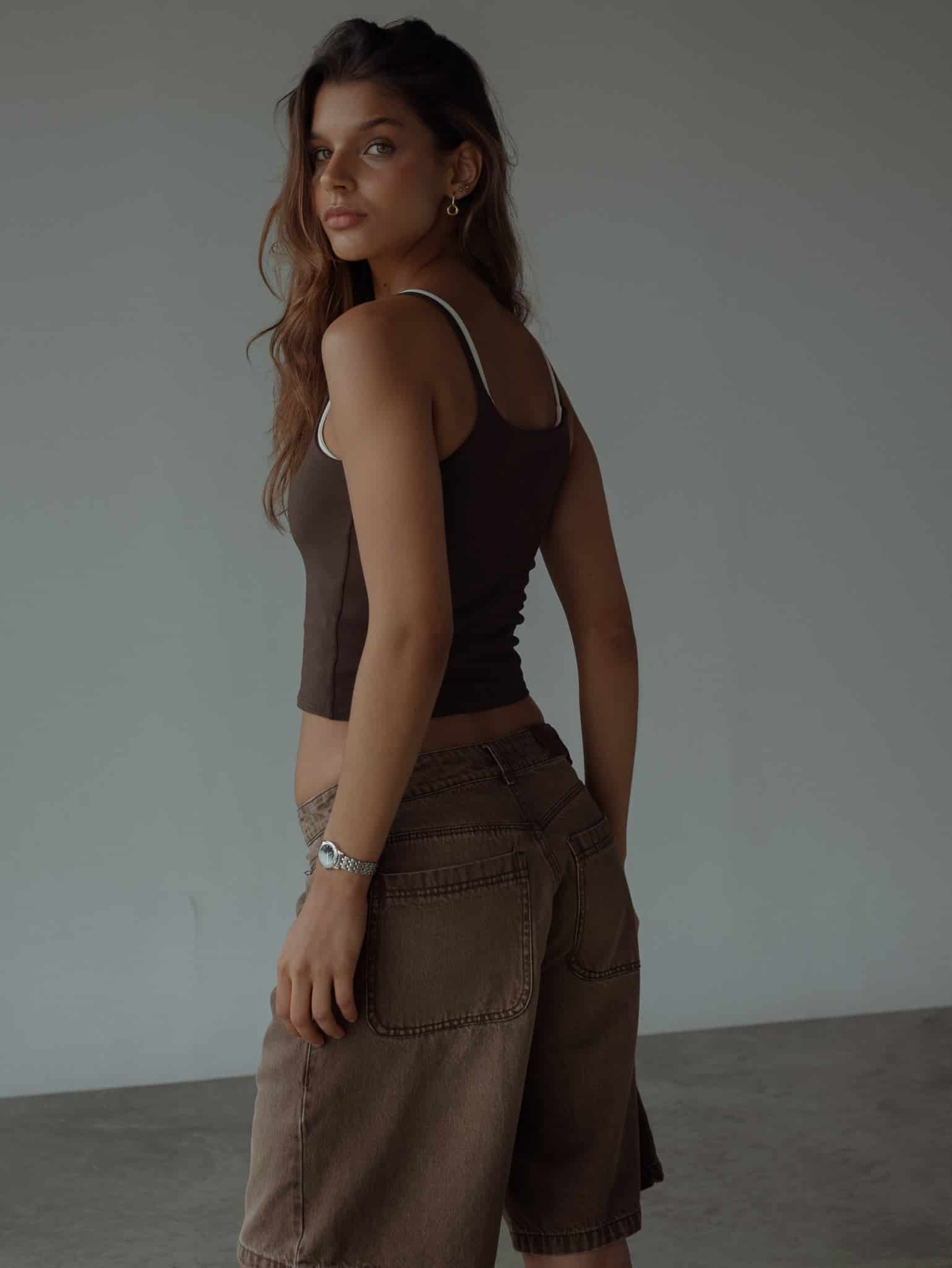 ESSENTIAL TANK TOP - ESPRESSO - miniatura 5
