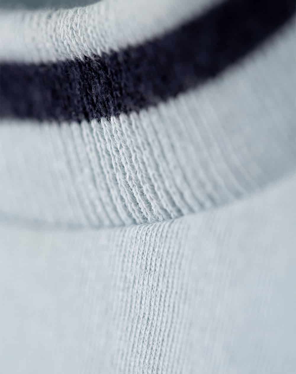 Camiseta regular algodón jersey azul hombre - miniatura 6
