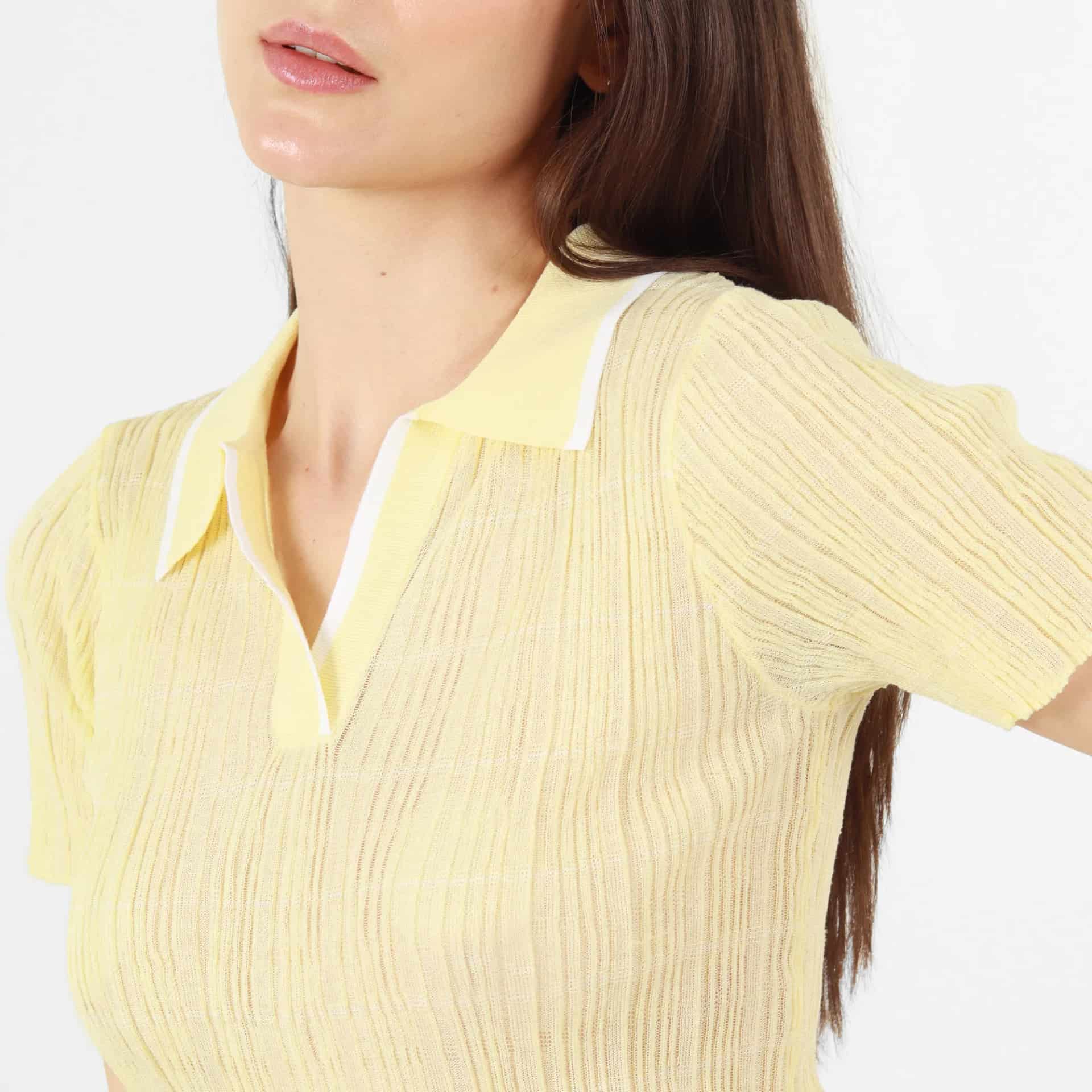 Sweater Cuello Sport Manga Corta - miniatura 5