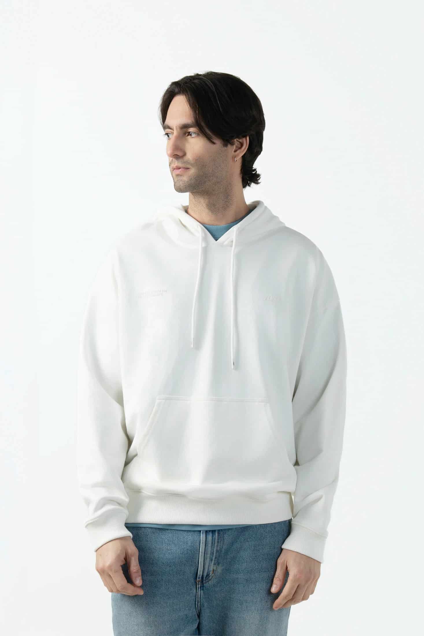BUZO CERRADO COLOR IVORY - miniatura 3