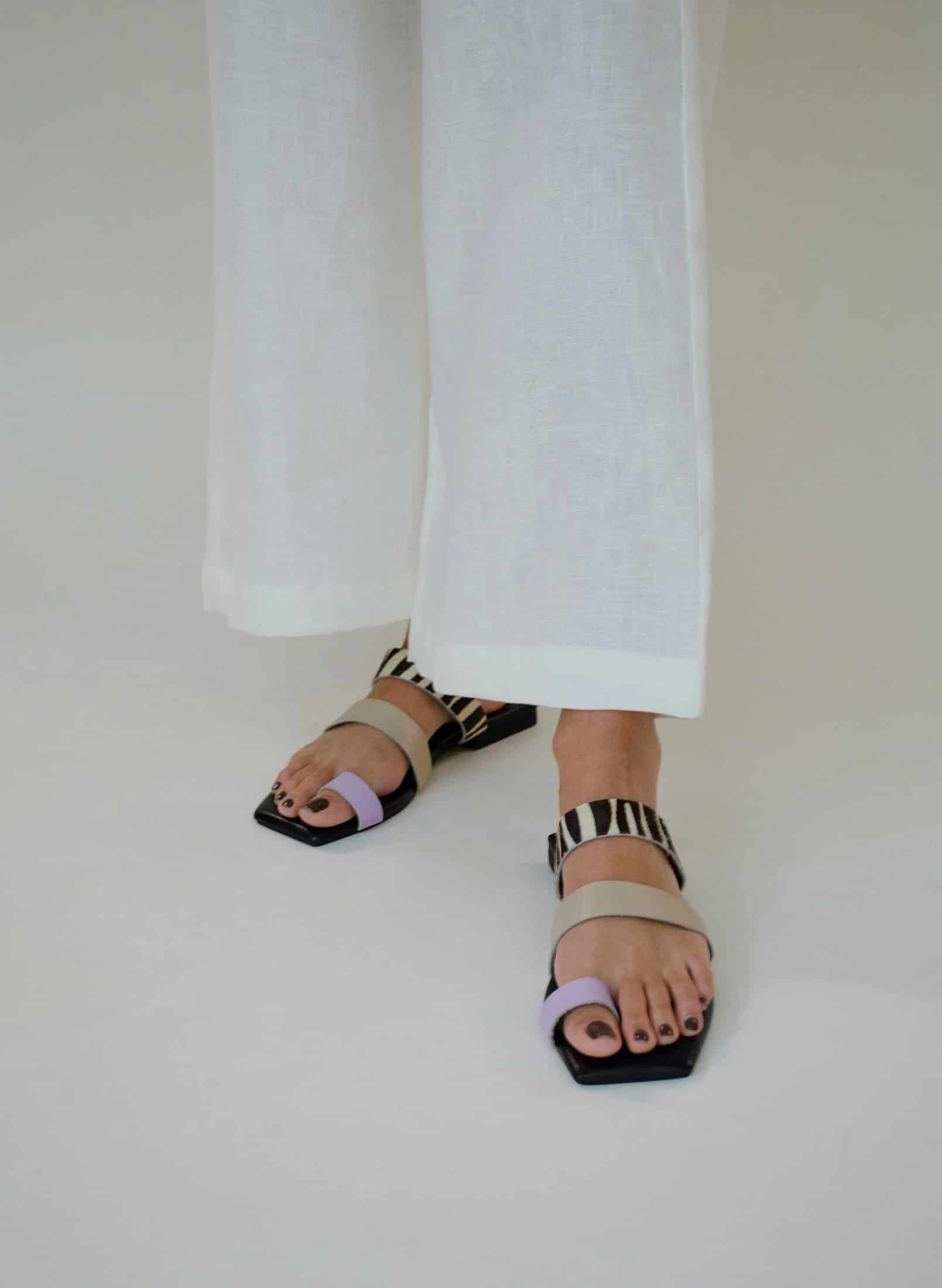 The Ocaso sandal – lila/taupe - miniatura 2