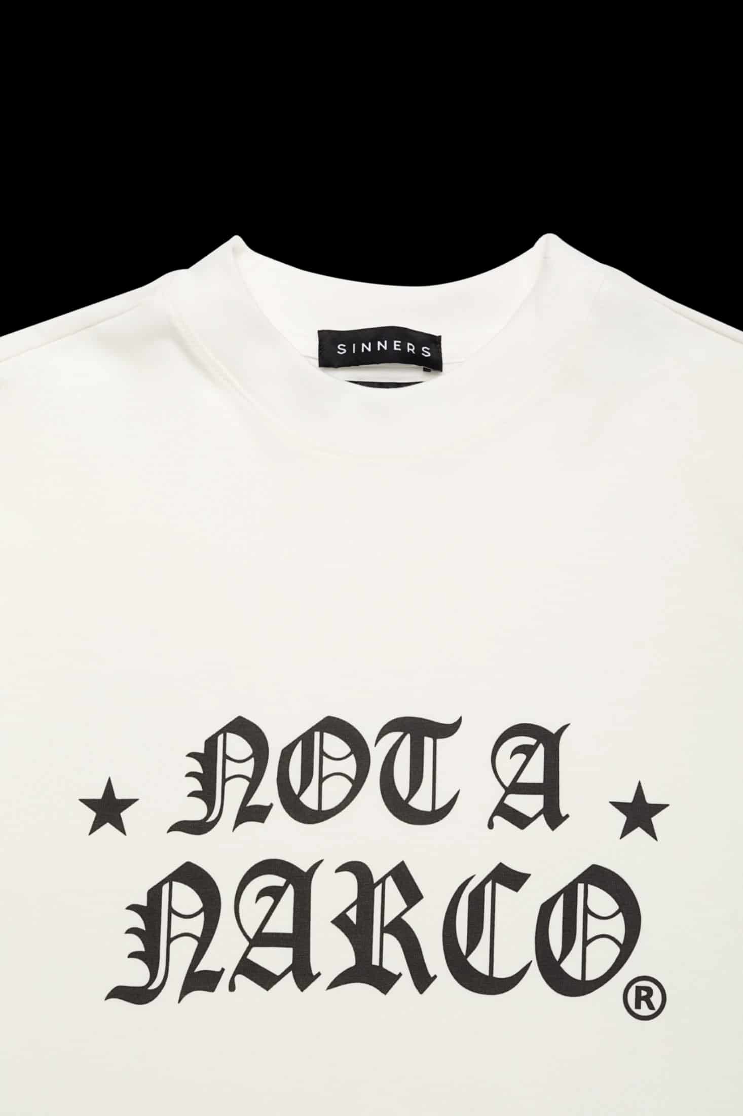 NOT A NARCO STAR CREME T-SHIRT - miniatura 3