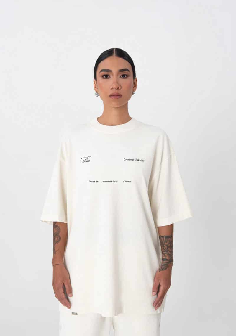 Uncontrolled cream t-shirt - miniatura 2