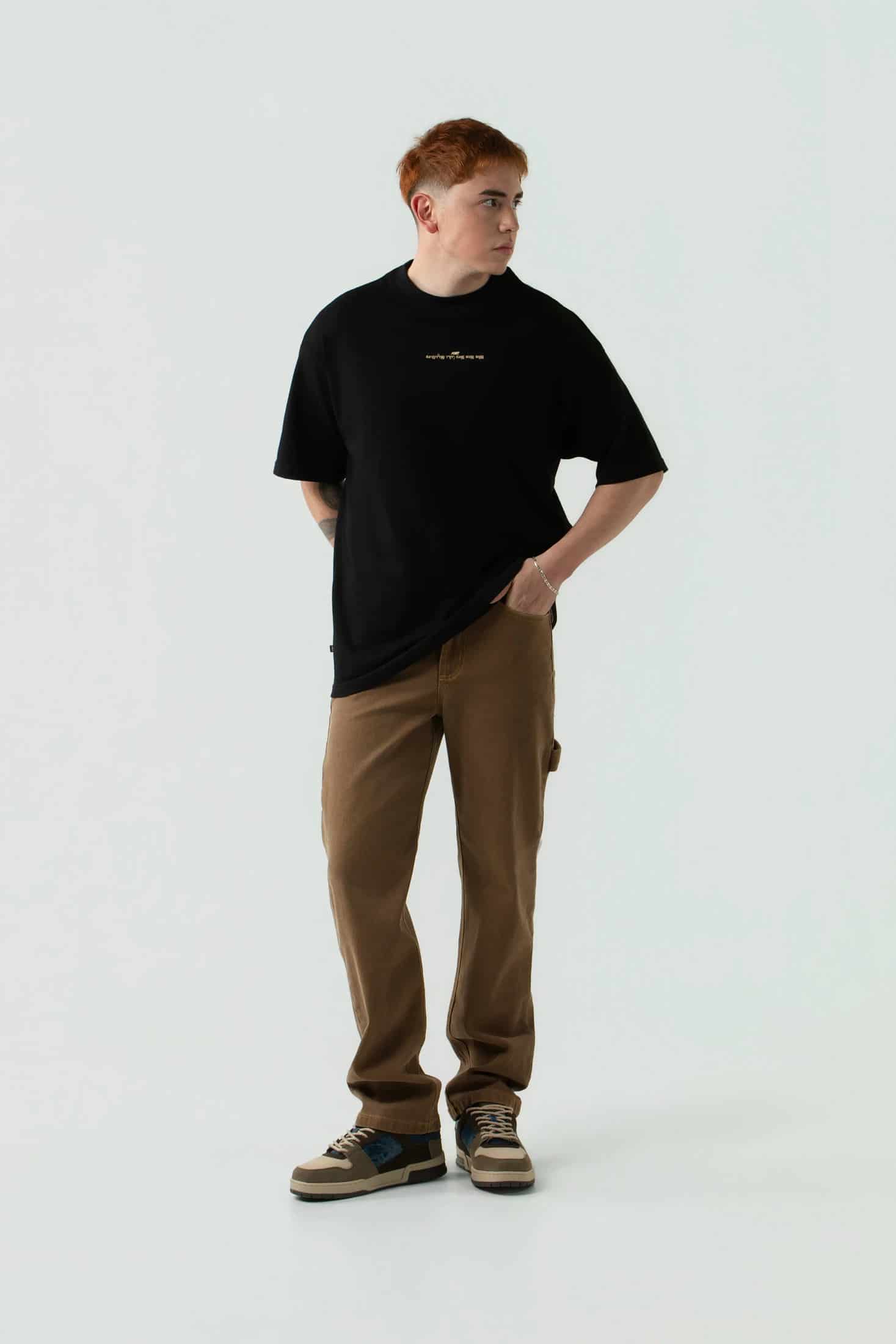 PANTALON CARGO COLOR CAFE - miniatura 5