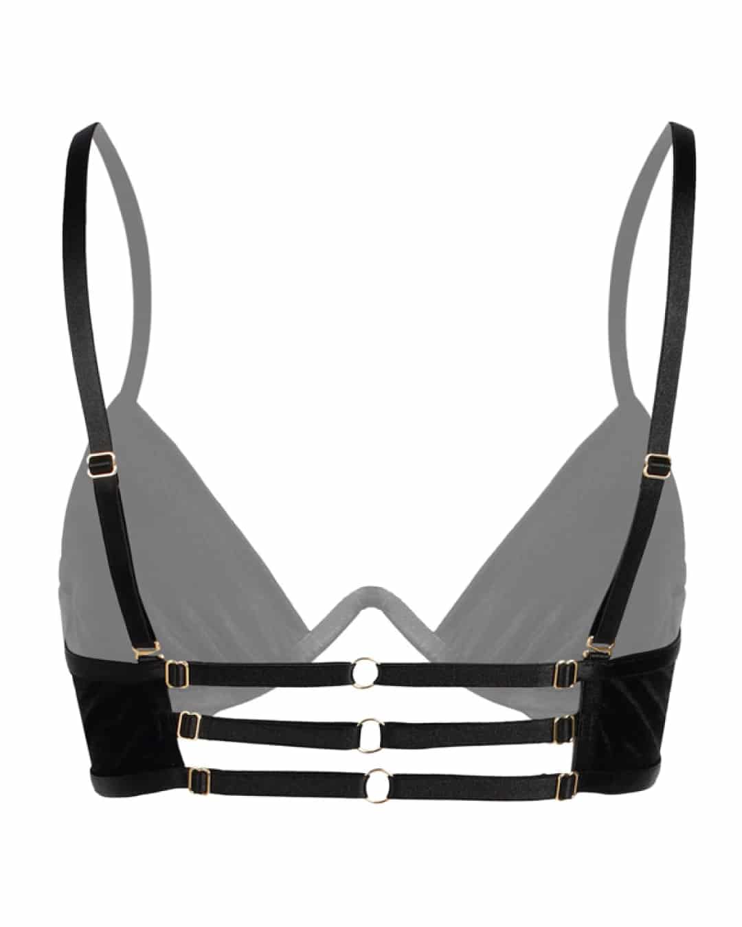 Brasier brillante - SO SEXY NEGRO Talla: XL - miniatura 3