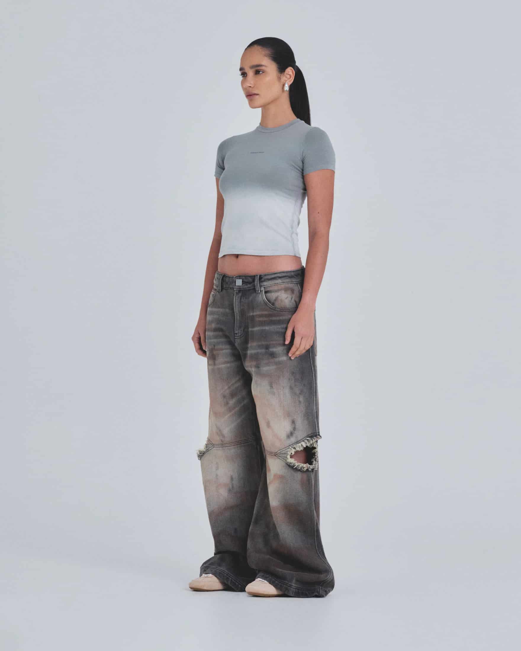 Holy State UNDGLD Long Baby Tee Faded Gray - miniatura 5