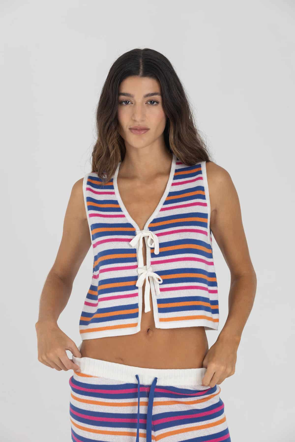 TROPICAL STRIPE TOP - miniatura 12