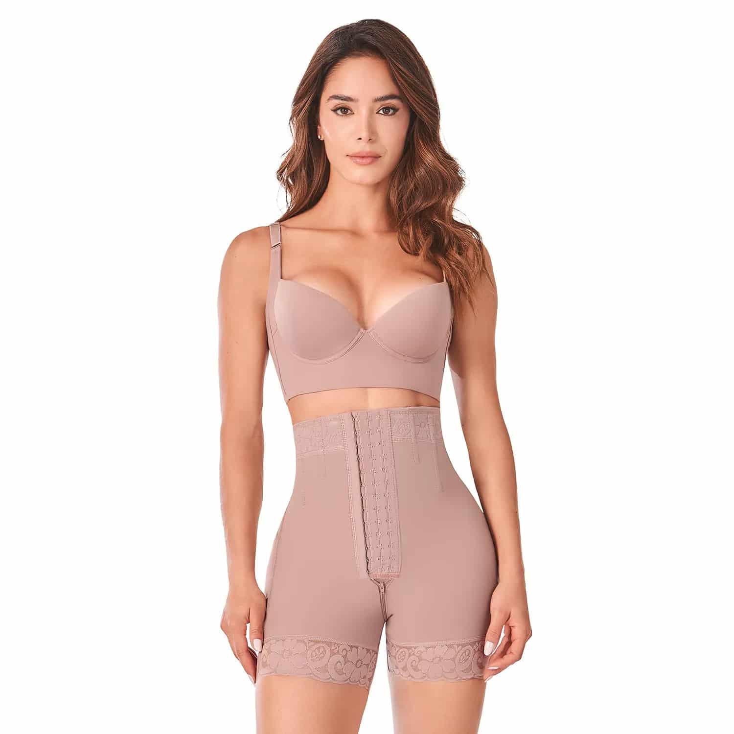 Short Alto Levanta Cola Broches Reloj de Arena Mujer - miniatura 13