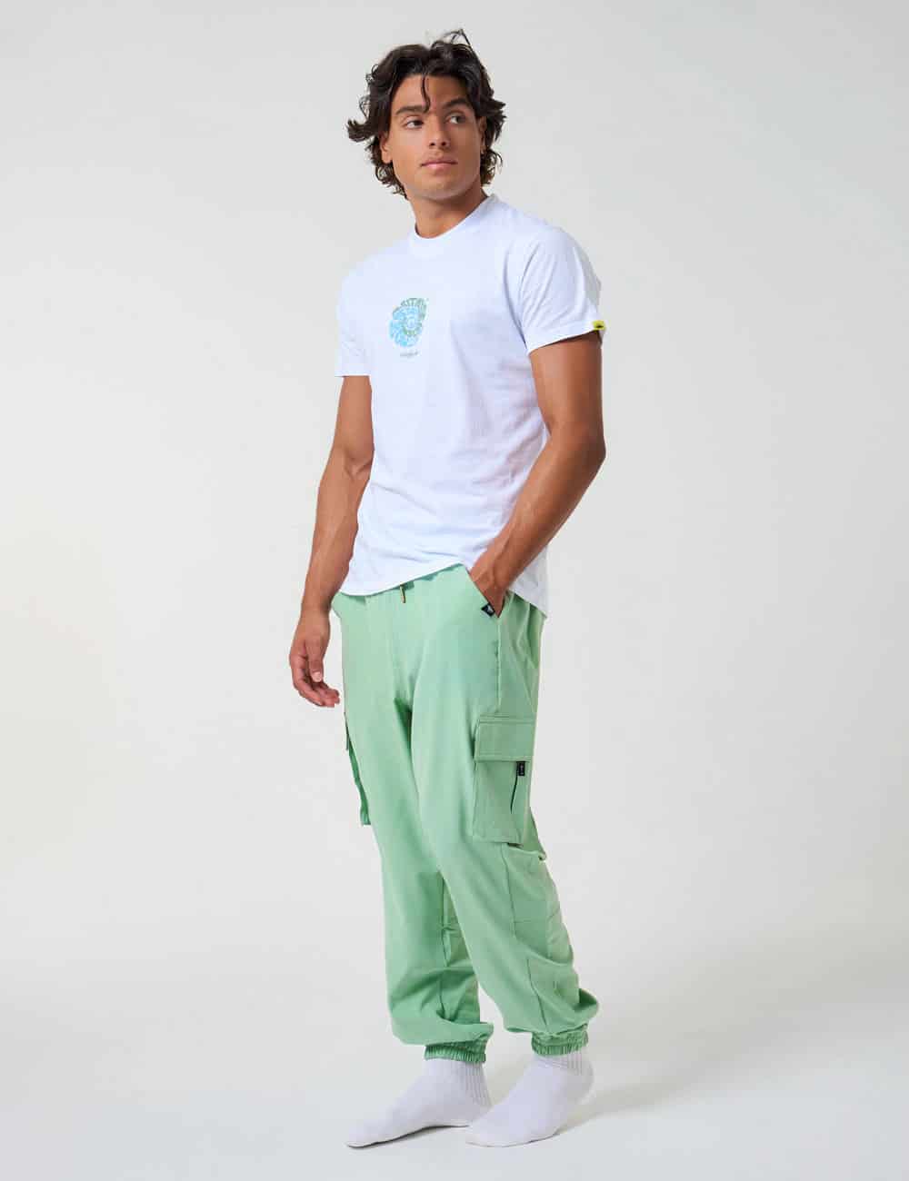 Pantalón Cargo Mycena verde menta Unisex - miniatura 1