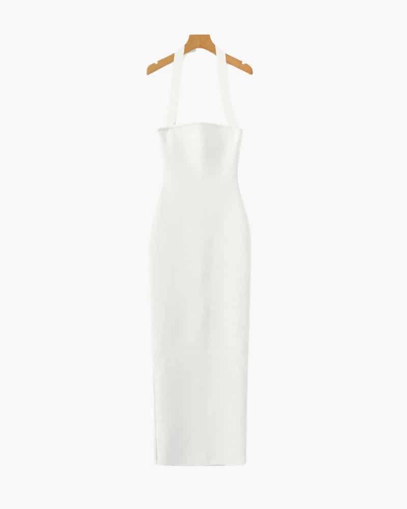 Halter Neck Slim Fit Maxi Dress - miniatura 3