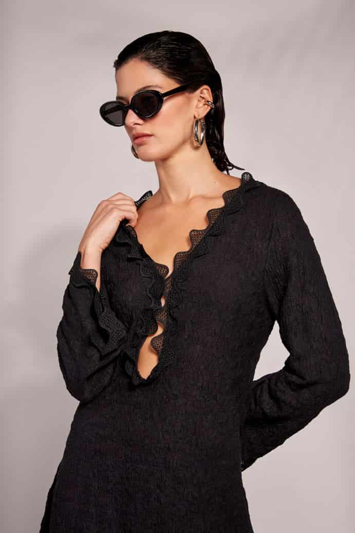 LAVA MINI DRESS BLACK - miniatura 3