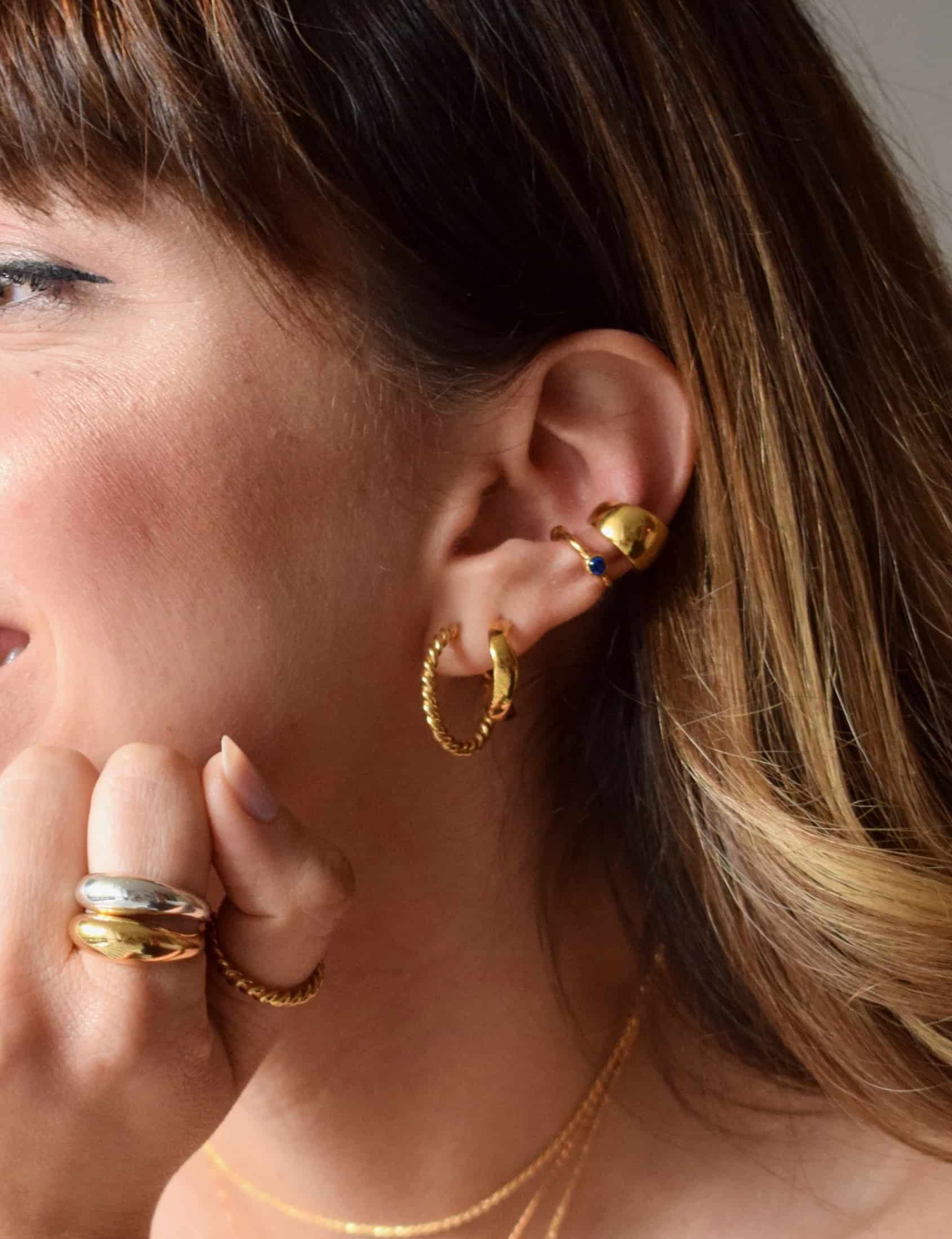 Ear Cuff Circon Azul - miniatura 4
