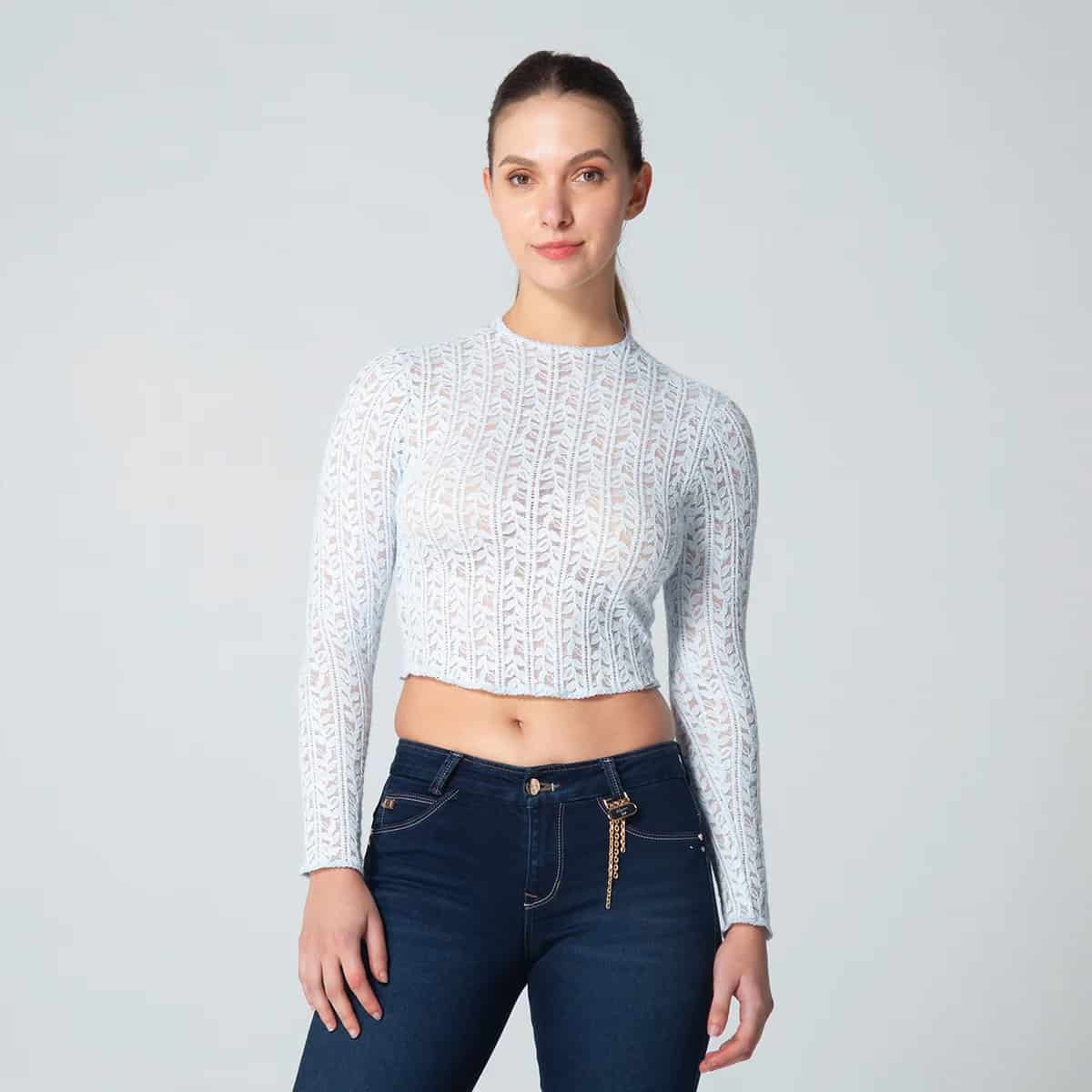 Blusa Crop Slim Lizt - miniatura 2