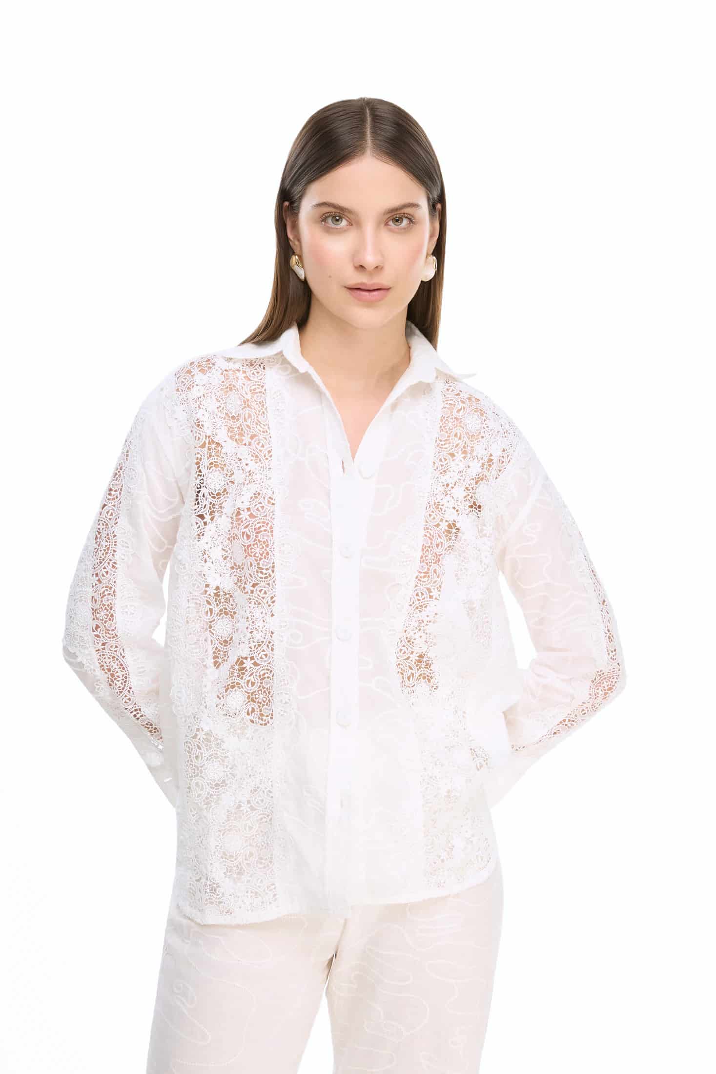 JOLIE SHIRT WHITE - miniatura 1